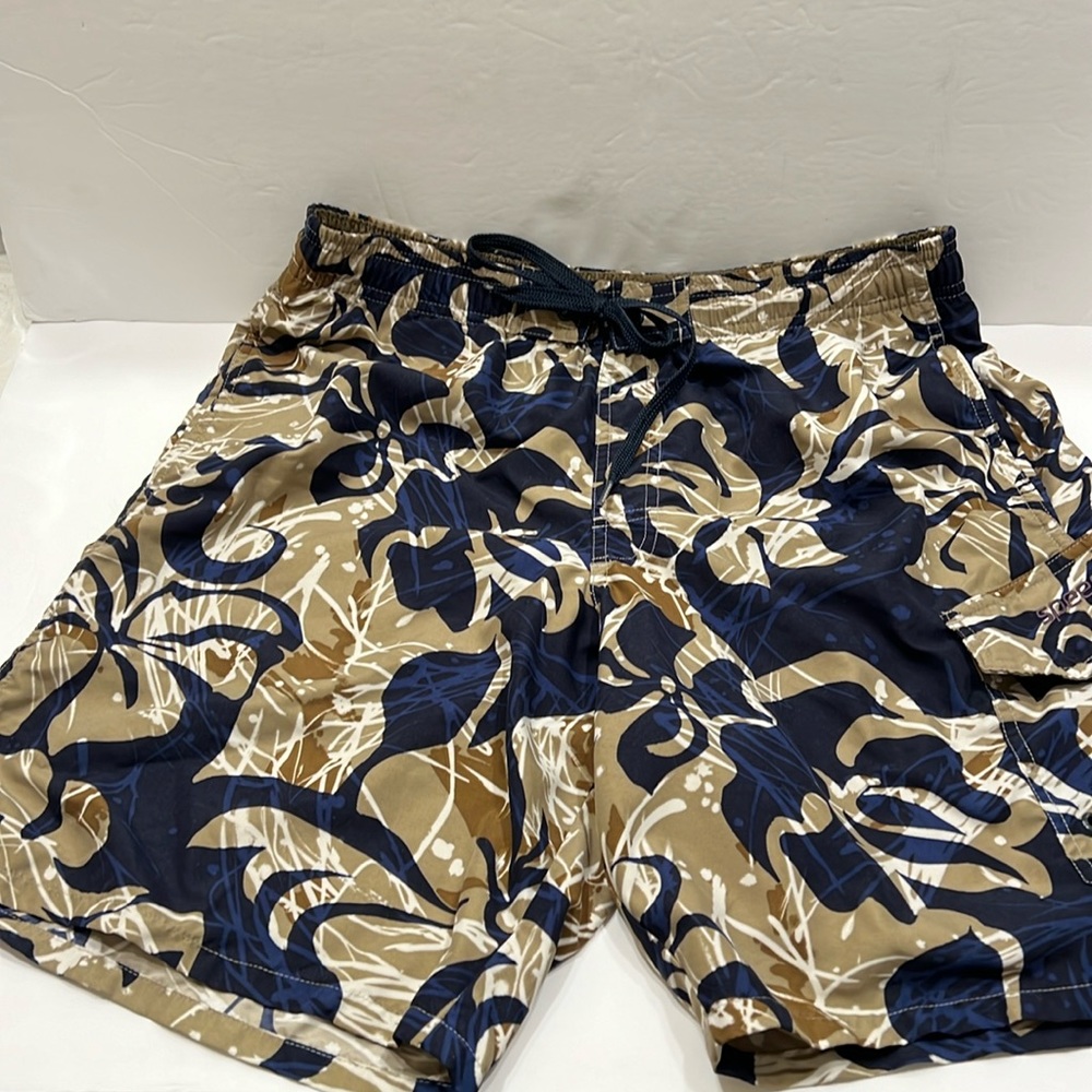 Swimming trunks made by Speedo Hawaiian print